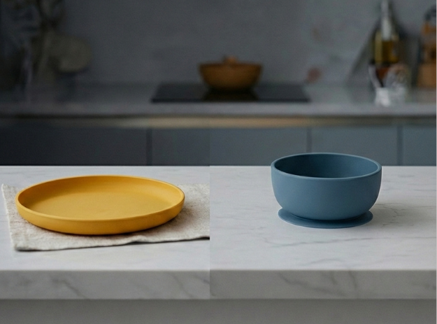 Ensure your images have descriptions like "Beautoas Silicone Baby Bowl vs Plastic Bowl Comparison.